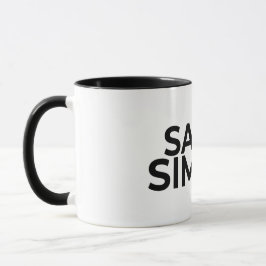 Caneca de Café com Citação Zen Minimalista 'Diga d