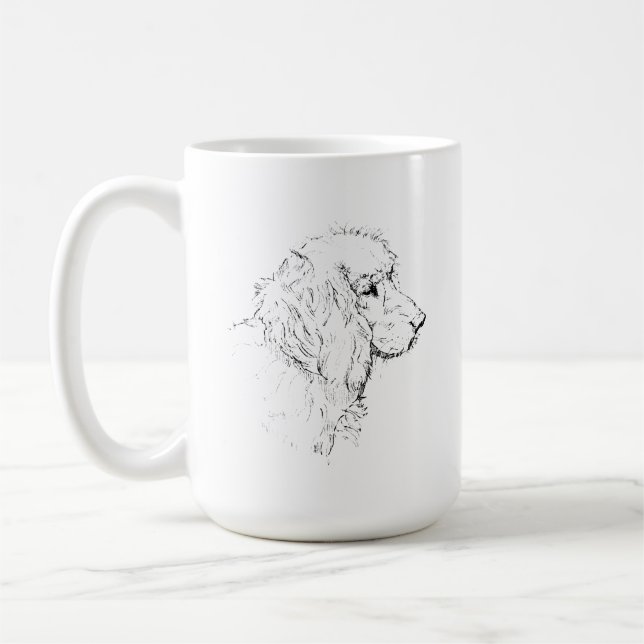 Caneca de Café com Cocker Spaniel – Desenho a Linh (Esquerda)