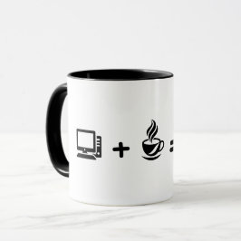 Caneca de café com código de programador engraçado