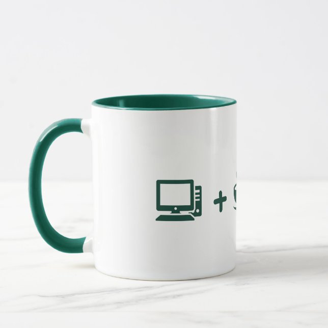 Caneca de café com código de programador engraçado (Esquerda)
