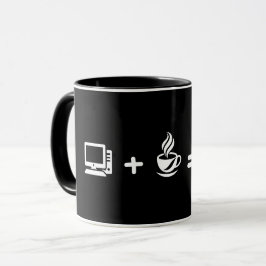 Caneca de café com código de programador engraçado