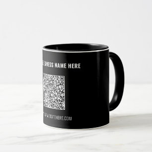 Caneca de Café com Código QR de Marca Promocional