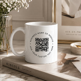 Caneca de café com código QR | Presente de xícara