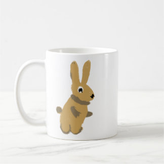 Caneca de Café com Coelho Bunny Caprichoso e Fofo 