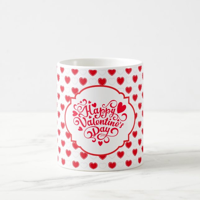 Caneca de Café com Coração de São Valentim (Centro)