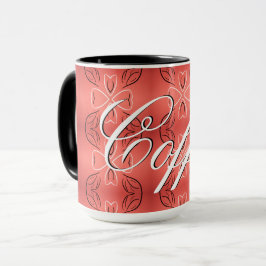 Caneca de Café Com Coral Enferrujado