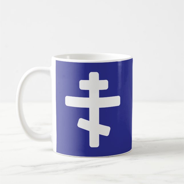 Caneca de Café com Cruz Ortodoxa (Esquerda)