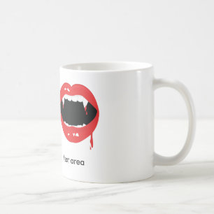 Caneca de Café com Dentes de Vampiro Rato Hallowee