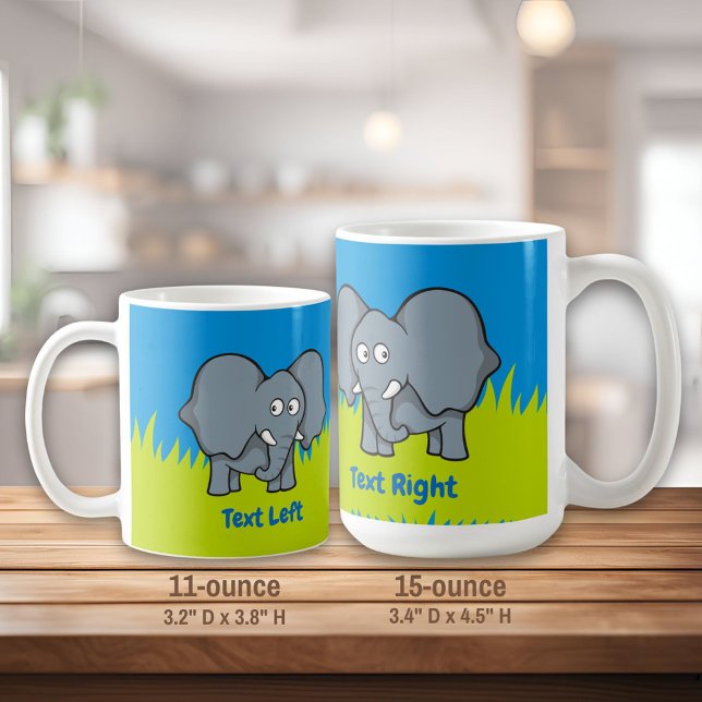 caneca de café com desenho animado de cinza (Criador carregado)