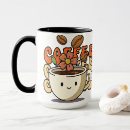 Caneca de Café com Desenho Animado Fofo