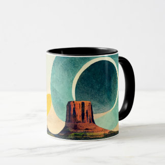 Caneca de Café com Desenho Gráfico Moderno do Monu