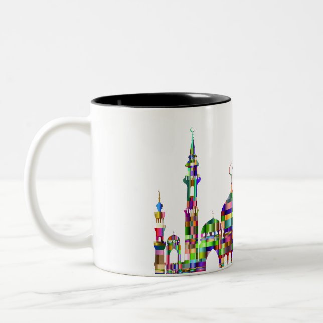 Caneca de café com design de mesquita prismática c (Esquerda)