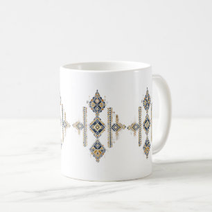 CANECA DE CAFÉ com design de simetria abstrata em 