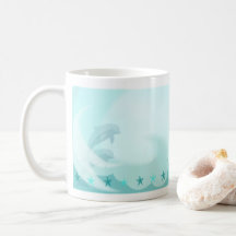 Caneca de Café com Design de Verão