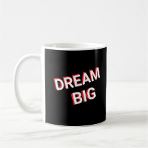 Caneca de Café com Design Sofisticado Sonhe Grande
