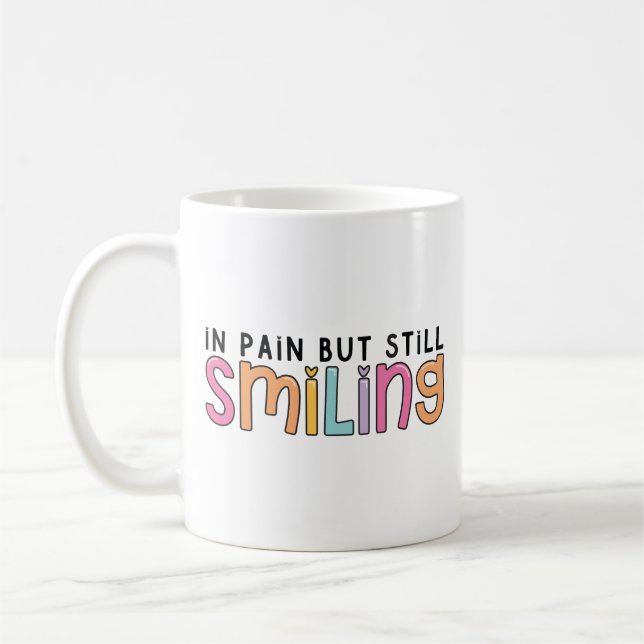 Caneca De Café com dor mas ainda sorrindo (Esquerda)