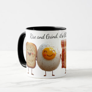 Caneca de café com duas tonalidades e ponta-cabeça