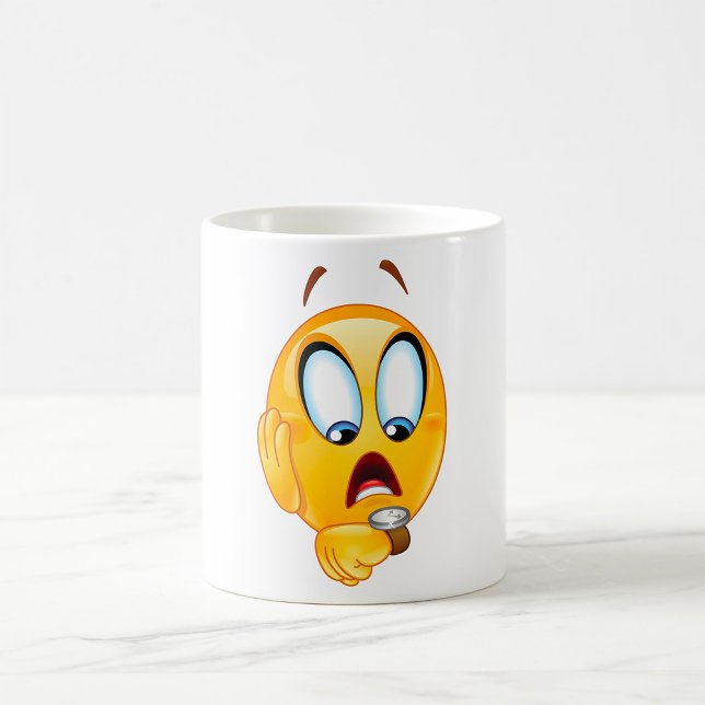 Caneca de Café com Emoji Estressado (Criador carregado)