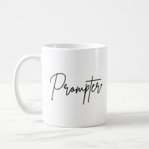 Caneca de Café com Erro de Digitação de Prompter P