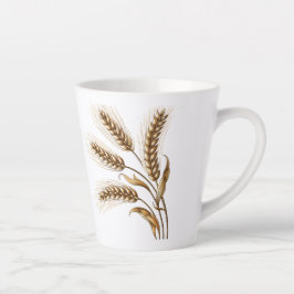 Caneca de Café com Espigas de Trigo – Xícara de Ca