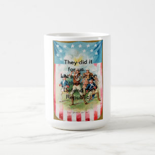 Caneca de café com ESPÍRITO de 76 fizeram-no par