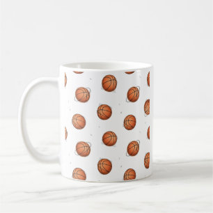 Caneca de Café com Estampa de Basquetebol