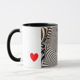 Caneca de Café com Estampa de Zebra