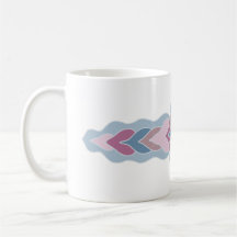 Caneca de Café com Estampa Pastel Folk
