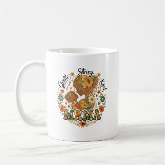 Caneca de Café com Estética Retro Floral Mama - Vi