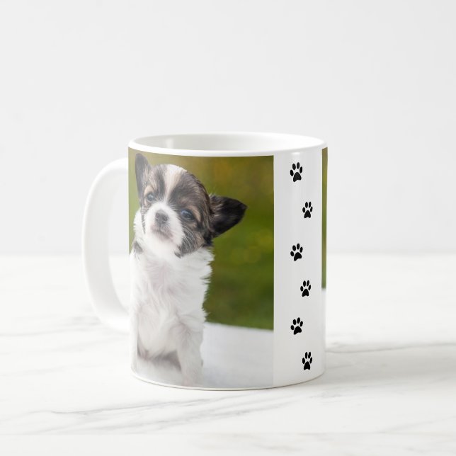 Caneca de Café com Filhote de Chihuahua (Frente Esquerda)