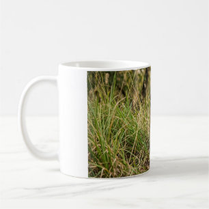 Caneca de Café com Filhote de Tigre Sentado na Gra