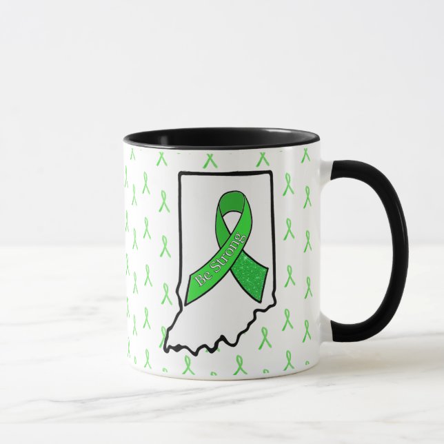 Caneca de Café com Fita de Conscientização da Doen (Direita)