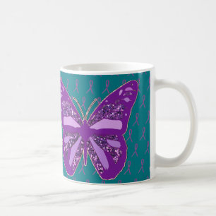 Caneca de Café com Fitas de Conscientização Turque