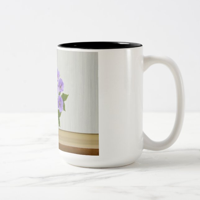Caneca de café com flores (Direita)
