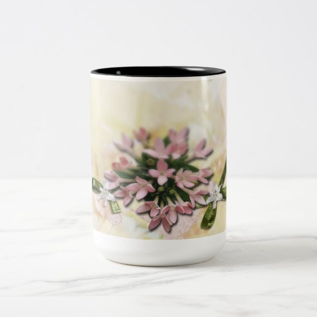 Caneca de café com flores (Centro)