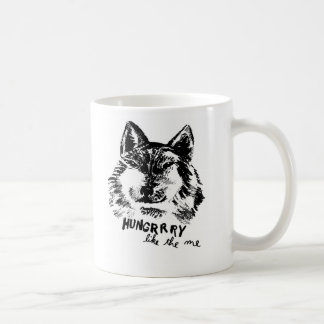 Caneca De Café com fome como o lobo