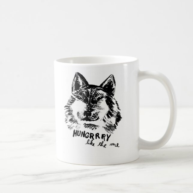 Caneca De Café com fome como o lobo (Direita)