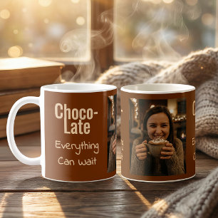 Caneca de Café com Foto Choco-Late Tudo Pode Esper