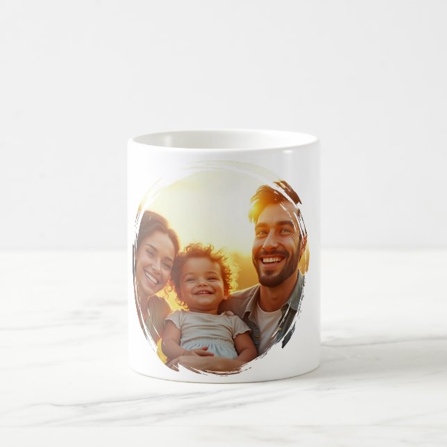 Caneca de Café com Foto da Família (Centro)