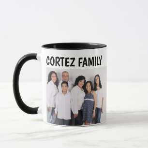 CANECA DE CAFÉ COM FOTO DA FAMÍLIA
