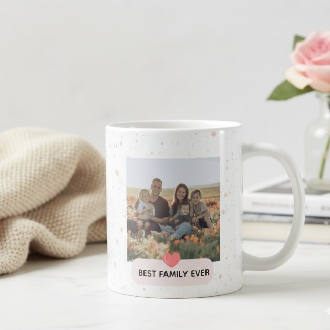 Caneca de Café com Foto da Melhor Família Moderna  (Criador carregado)
