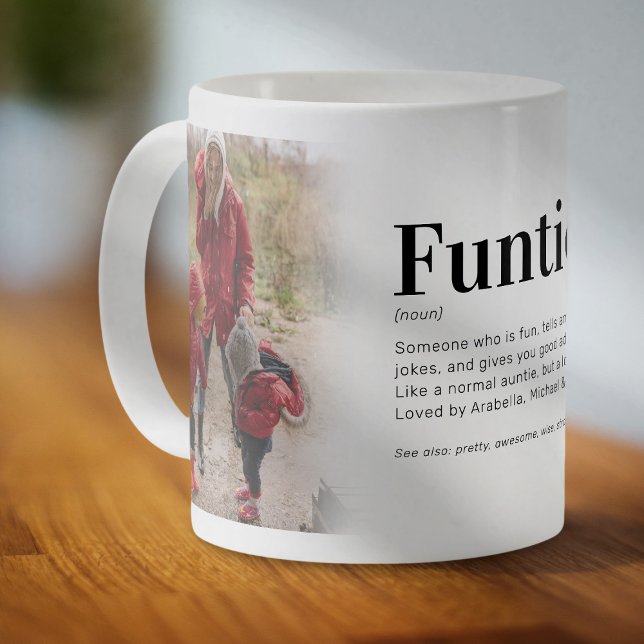 Caneca de Café com Foto da Tia e Definição Diverti (Criador carregado)