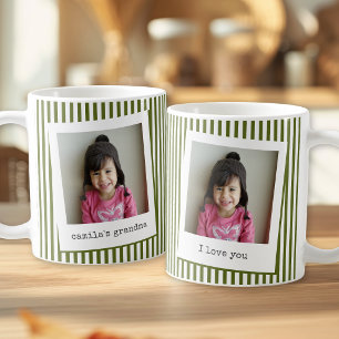 Caneca de Café com Foto da Vovó Moderna Simples