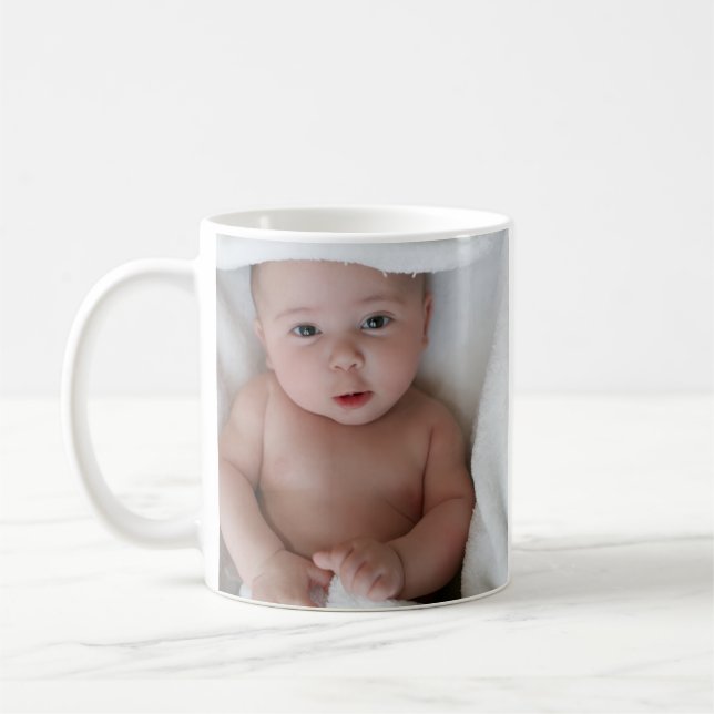 Caneca de Café com Foto de Bebê (Esquerda)