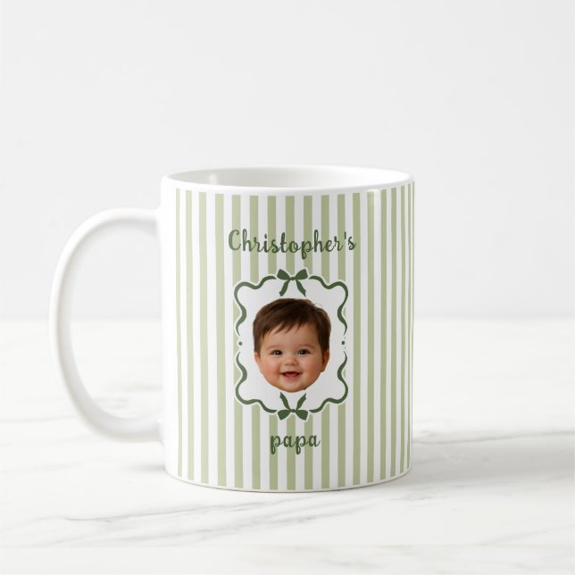 Caneca de café com foto de bebê personalizada para (Esquerda)