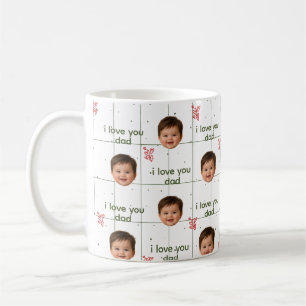 Caneca de café com foto de bebê personalizada para