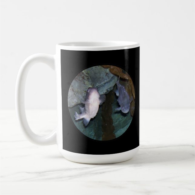 Caneca de Café com Foto de Peixe Yin Yang Nova (Esquerda)