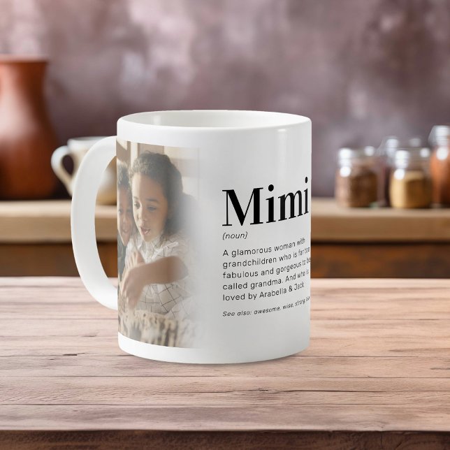 Caneca de Café com Foto e Definição Divertida de M (Criador carregado)