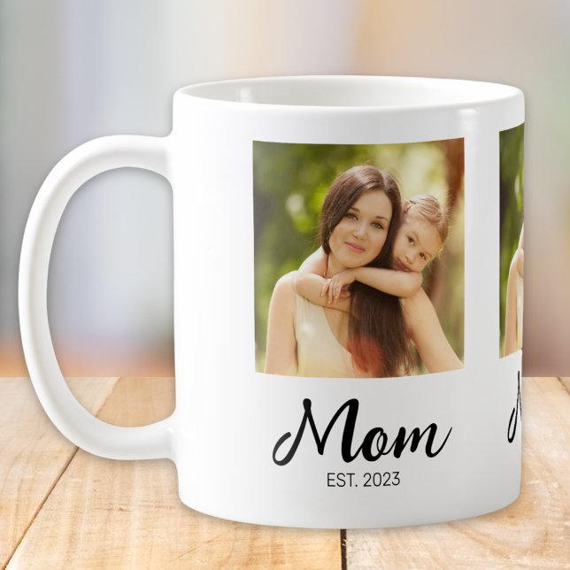 Caneca de Café com Foto e Letrairo de Mãe Estabele (Criador carregado)