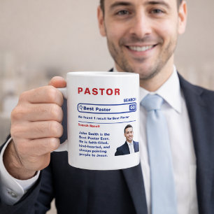 Caneca de Café com Foto Melhor Pastor de Todos os 